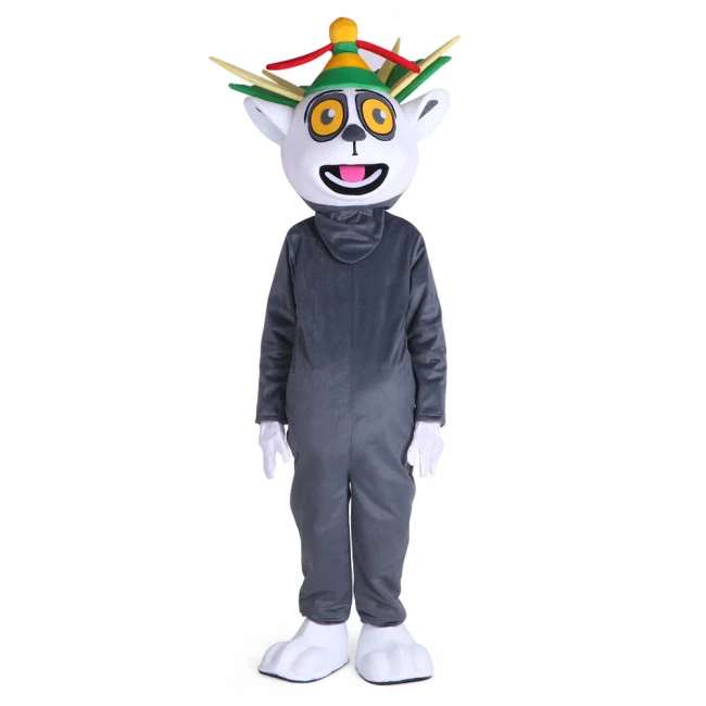 Giant Madagascar King Julian Mascot Costume 1 Giant Madagascar King Julian Mascot Costume