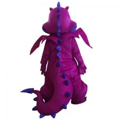 Giant Purple Dragon Mascot Costume -Cheap Halloween Decor Store 58620153 2