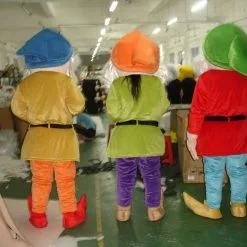 Seven Dwarves Snow White Giant Mascot Costume -Cheap Halloween Decor Store 58926 2