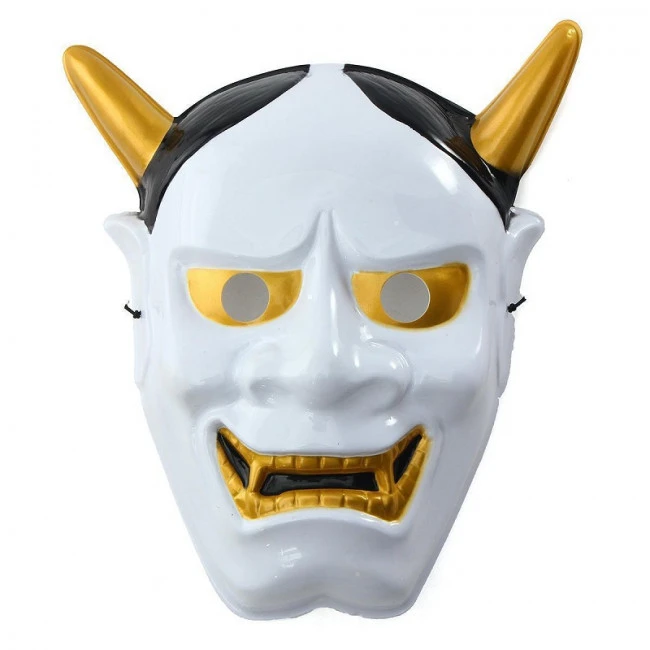 Japanese Hannya Omen Mask White 1 Japanese Hannya Omen Mask White