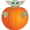 Gemmy Pumpkin Push Ins The Child Star Wars, Green
