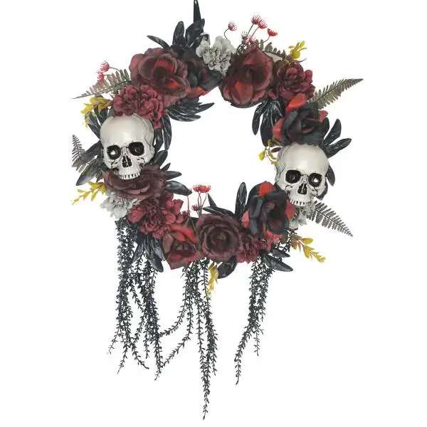 WREATH SKULL ROSES 1 WREATH SKULL ROSES