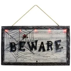 BEWARE ANIMATED SIGN