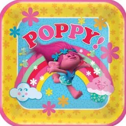 TROLLS SQUARE PLATE 9IN