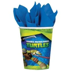 TMNT CUPS 9OZ 8 PACK