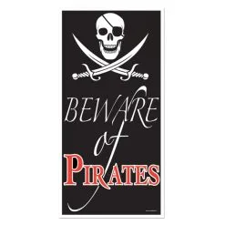BEWARE OF PIRATE DOOR COVER