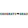 GLITTERED CONGRATS GRAD STREAM