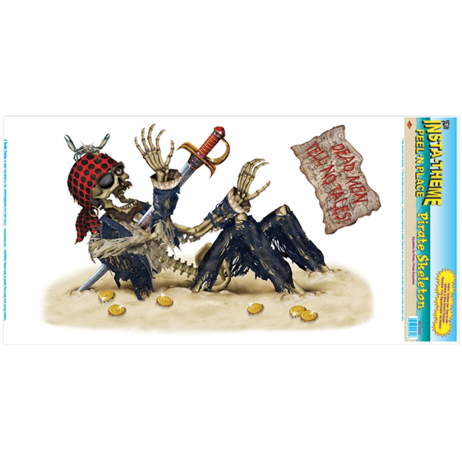 PIRATE SKELETON PEEL PLACE 1 PIRATE SKELETON PEEL PLACE