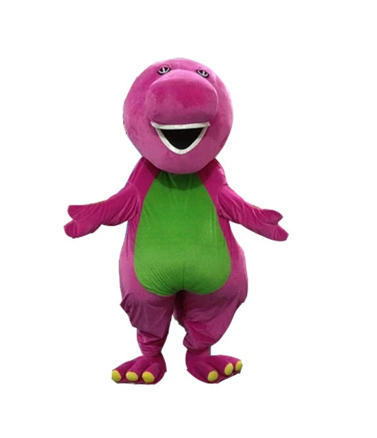 Giant Barney Mascot Costume 1 Giant Barney Mascot Costume