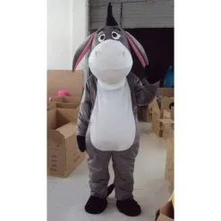 Giant Grey Donkey Mascot Costume