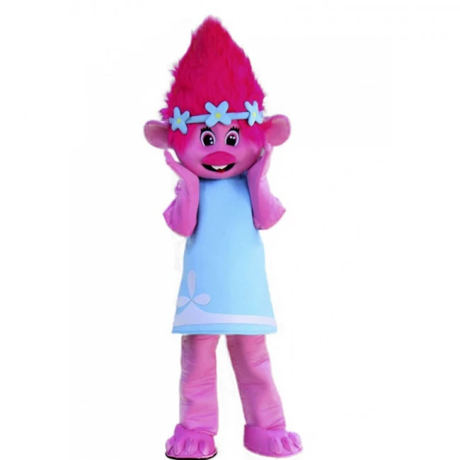 Giant Poppy Trolls Mascot Costume 1 Giant Poppy Trolls Mascot Costume