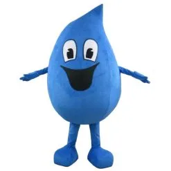 Giant Blue Waterdrop Water Drop Mascot Costume