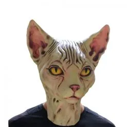 Sphynx Wrinkly Cat Mask Cosplay Costume