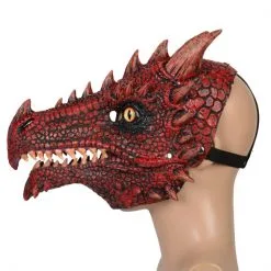 Fire Dragon Mask Cosplay Costume 7 Fire Dragon Mask Cosplay Costume -Cheap Halloween Decor Store hlw mask firedragon 1