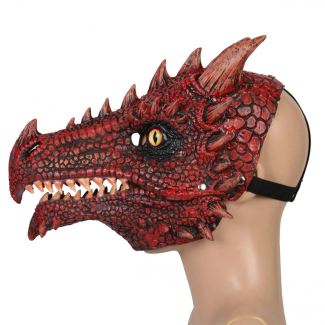 Fire Dragon Mask Cosplay Costume 4 Fire Dragon Mask Cosplay Costume - Image 4