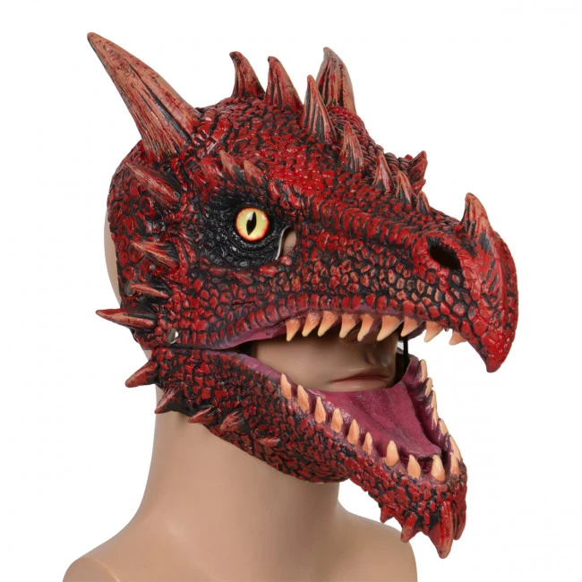 Fire Dragon Mask Cosplay Costume 3 Fire Dragon Mask Cosplay Costume - Image 3