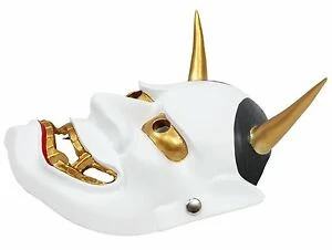 Japanese Hannya Omen Mask White 3 Japanese Hannya Omen Mask White - Image 3