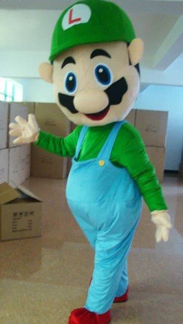 Giant Luigi Mascot Costume 2 Giant Luigi Mascot Costume - Image 2