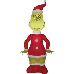 AIRBLOWN GRINCH AS SANTA SM