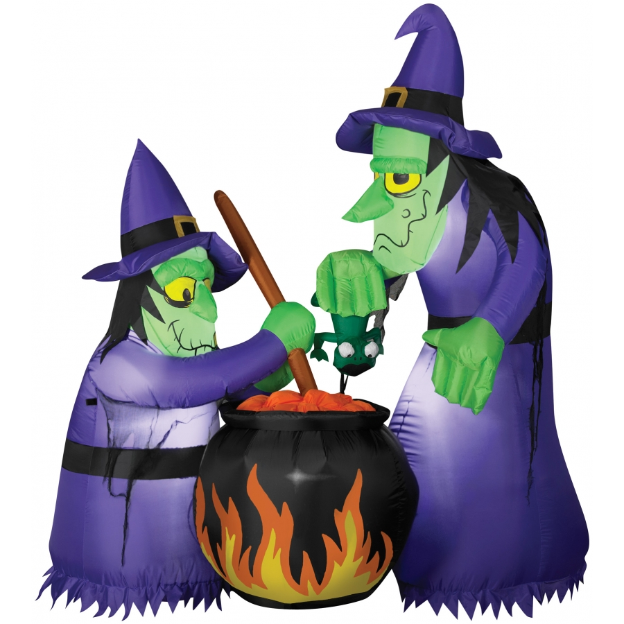 AIRBLOWN DOUBLE WITCH CAULDRON 1 AIRBLOWN DOUBLE WITCH CAULDRON