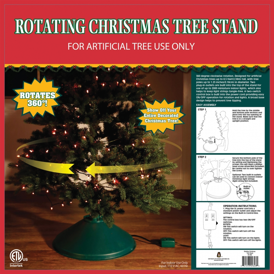CHRISTMAS TREE STAND EZ ROTATE 1 CHRISTMAS TREE STAND EZ ROTATE